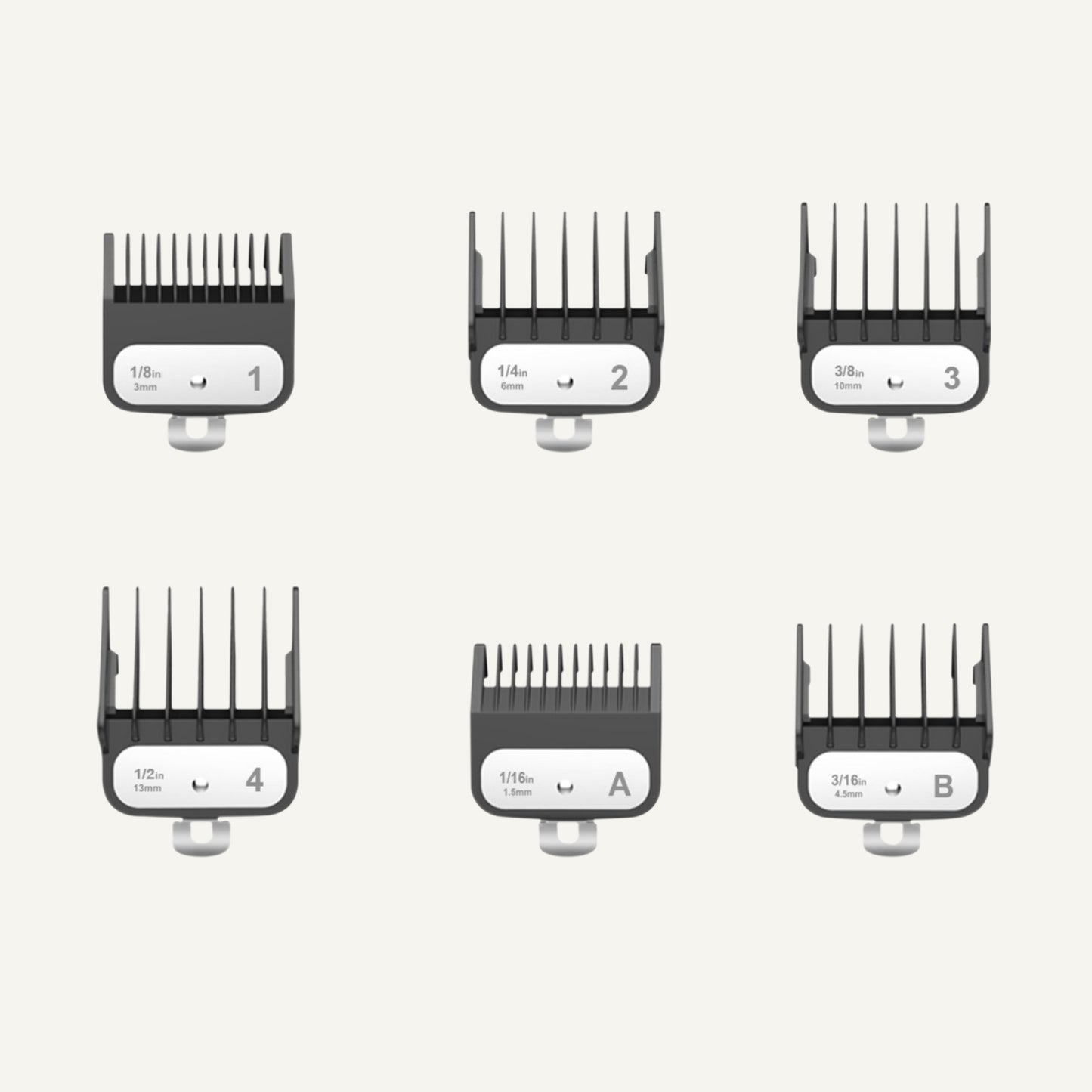 SUPRENT Hair Clipper Guard Comb Set (HC596/HC595/HC295/HC355/HC356/HC715/HC226/HC236/HC735)