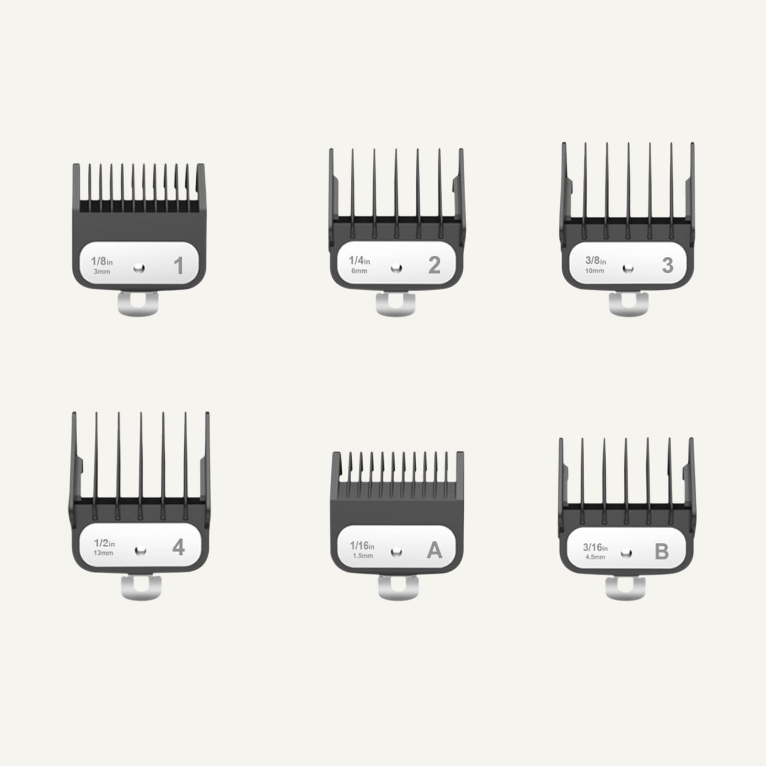 SUPRENT Hair Clipper Guard Comb Set (HC596/HC595/HC295/HC355/HC356/HC715/HC226/HC236/HC735)