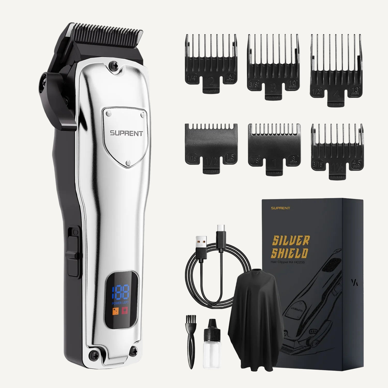 The Silver Shield Precision Hair Clipper