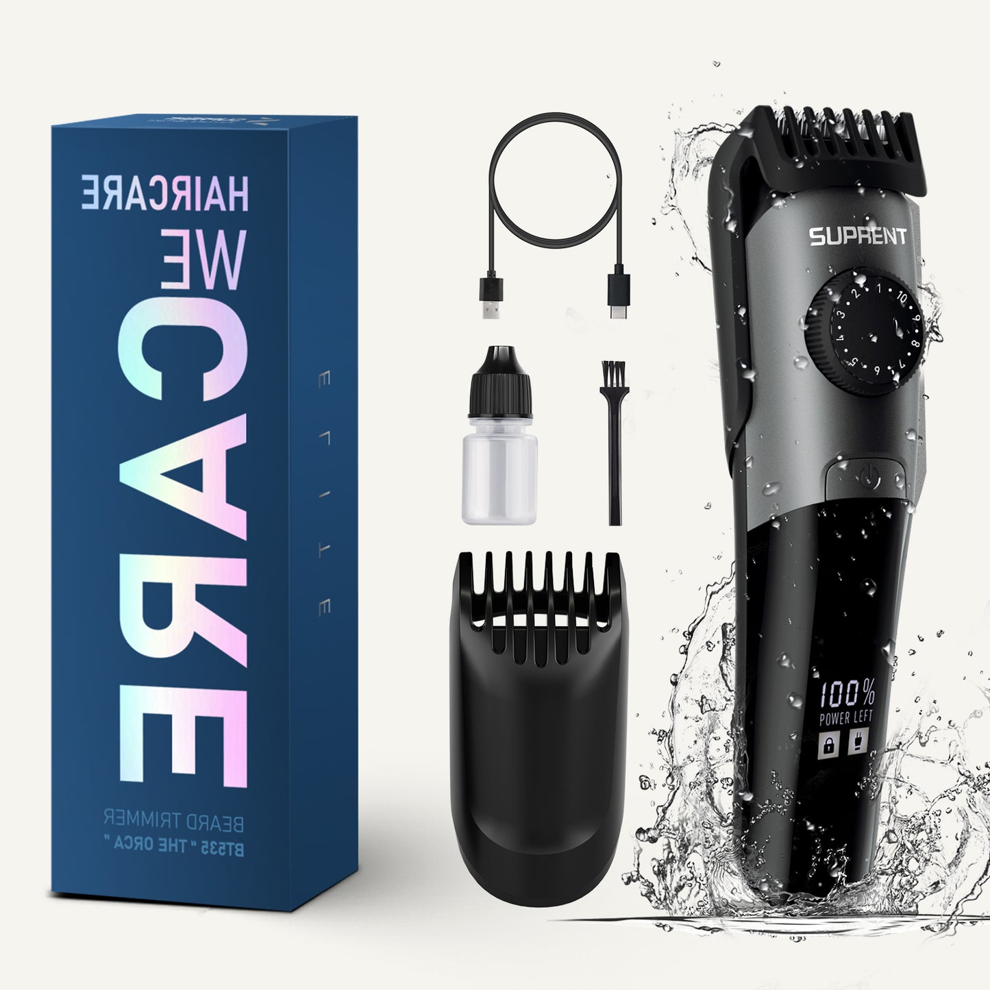 THE ORCA Men Waterproof Beard Trimmer BT535BX