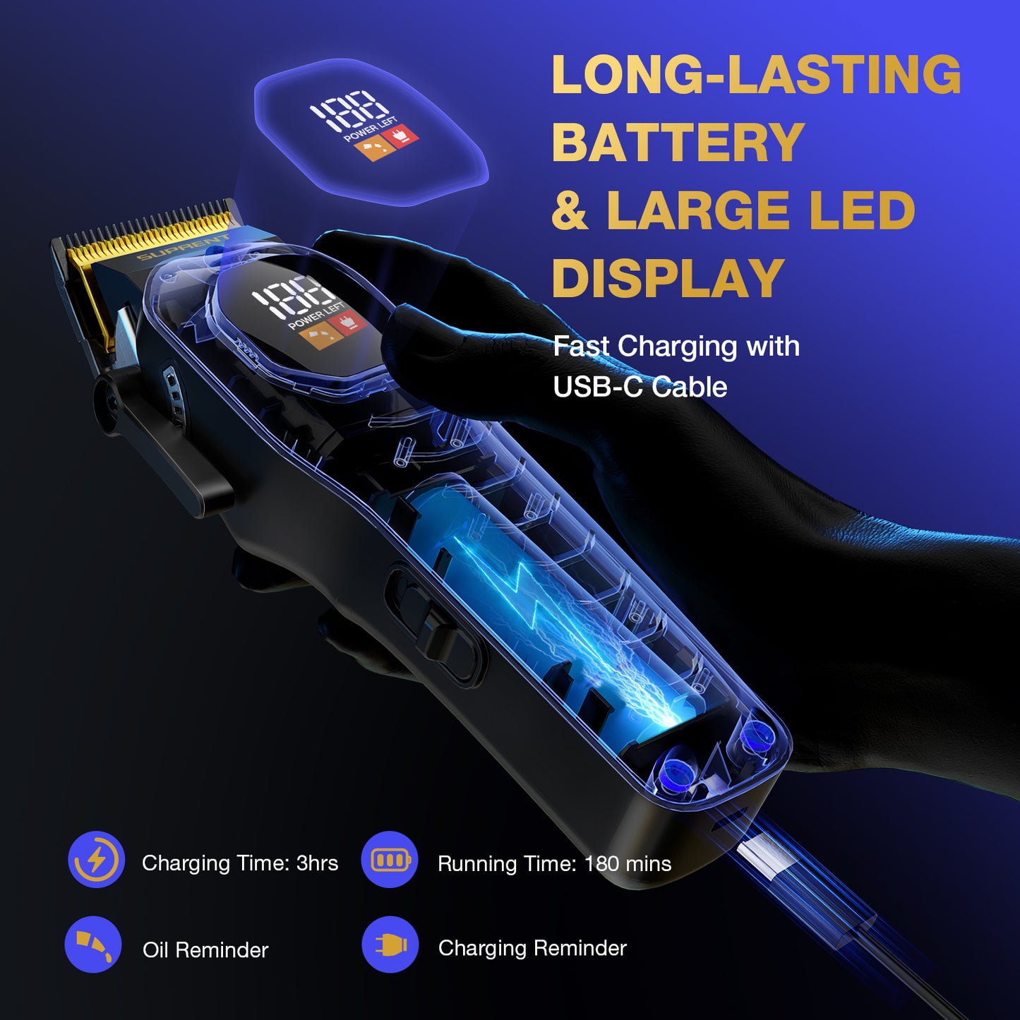 Hair clipper set for salon use barber tools for haircuts