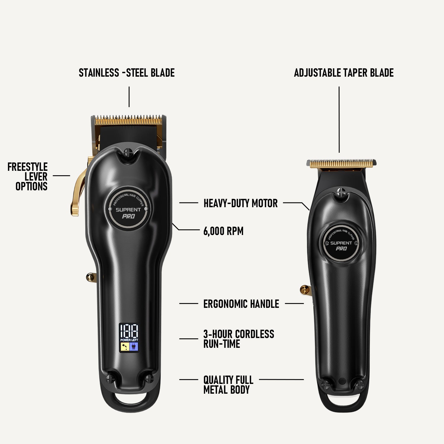 barber’s fade technique Hair clipper and shaver combo