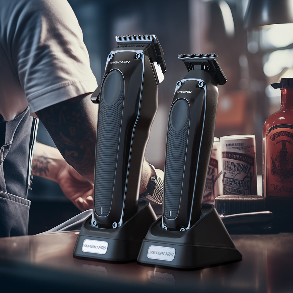 The Black Onyx Professional Clipper and Trimmer Set - HC756BX