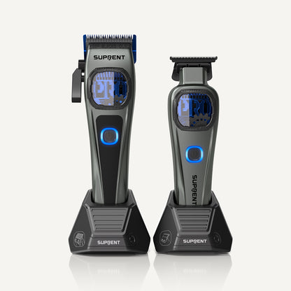 The Storm Gray Professional Clipper and Trimmer Set - HC586TX
