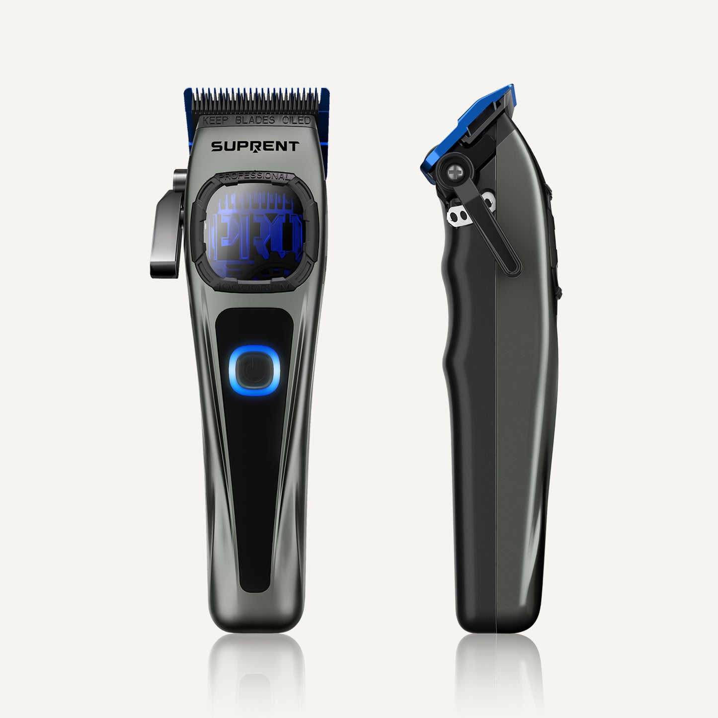 The Storm Gray Professional Clipper and Trimmer Set - HC586TX