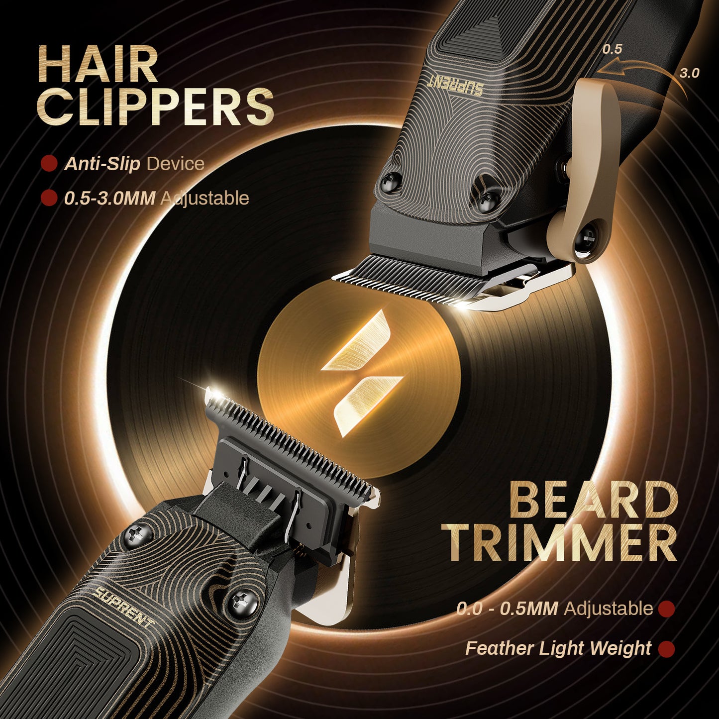 SUPRENT Vintage Clipper Trimmer Combo HC316BX