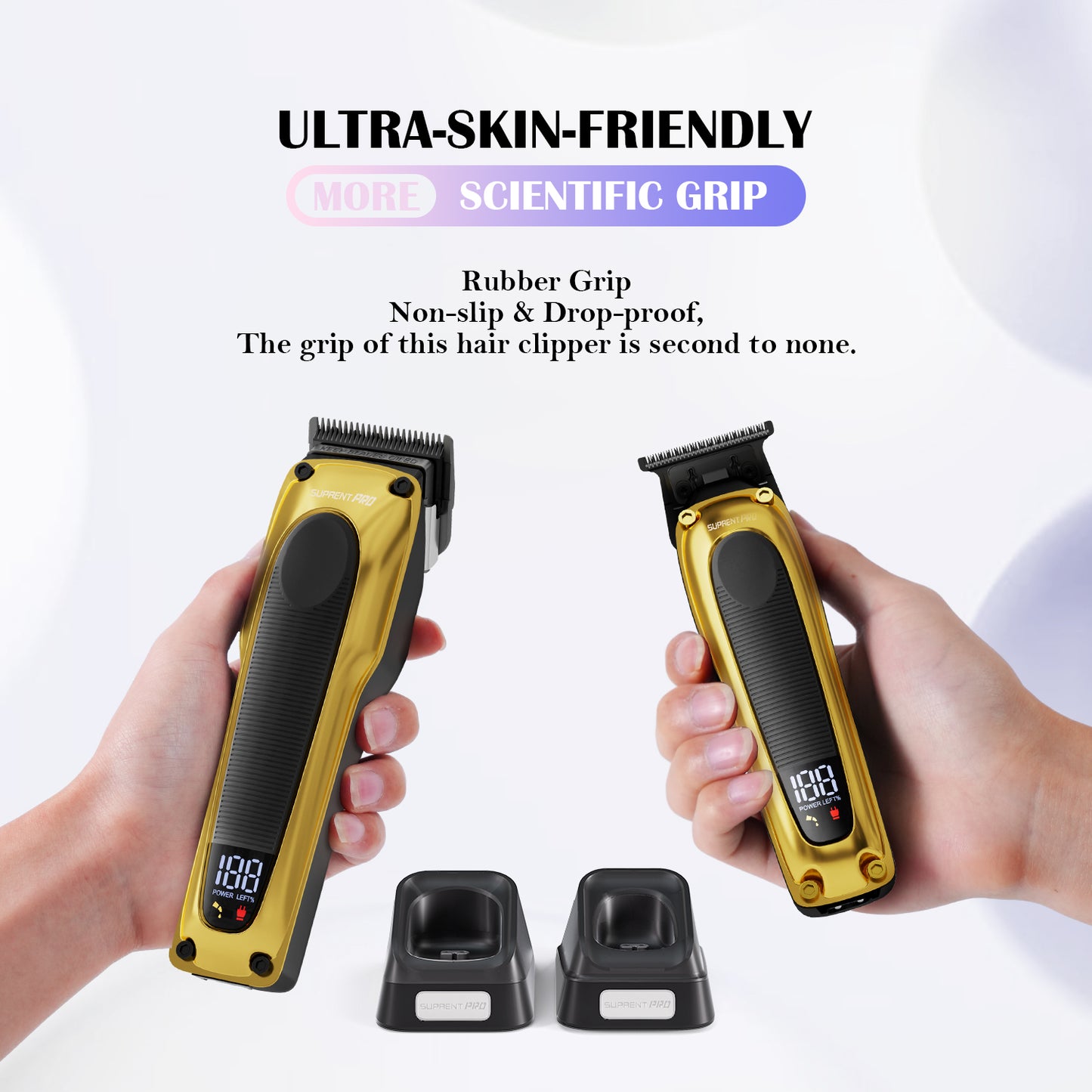 The Black Obsidian Professional Clipper and Trimmer Set - HC776GX