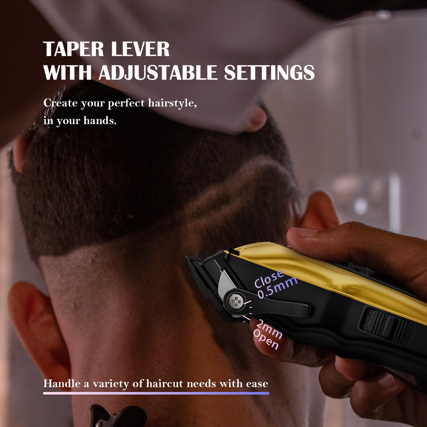 The Black Obsidian Professional Clipper and Trimmer Set - HC776GX