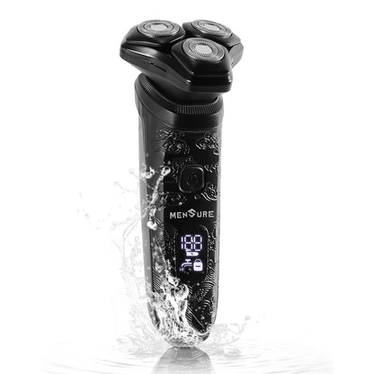 MENSURE Men's Shaver Series Cordless Electric Shaver for Beard & Mustache, Black
