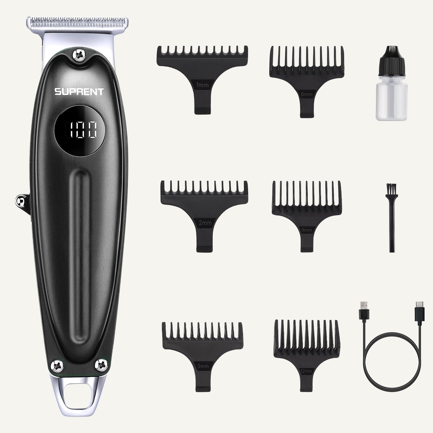 SUPRENT All Metal T-Blade Hair Trimmer for Men BT515BX