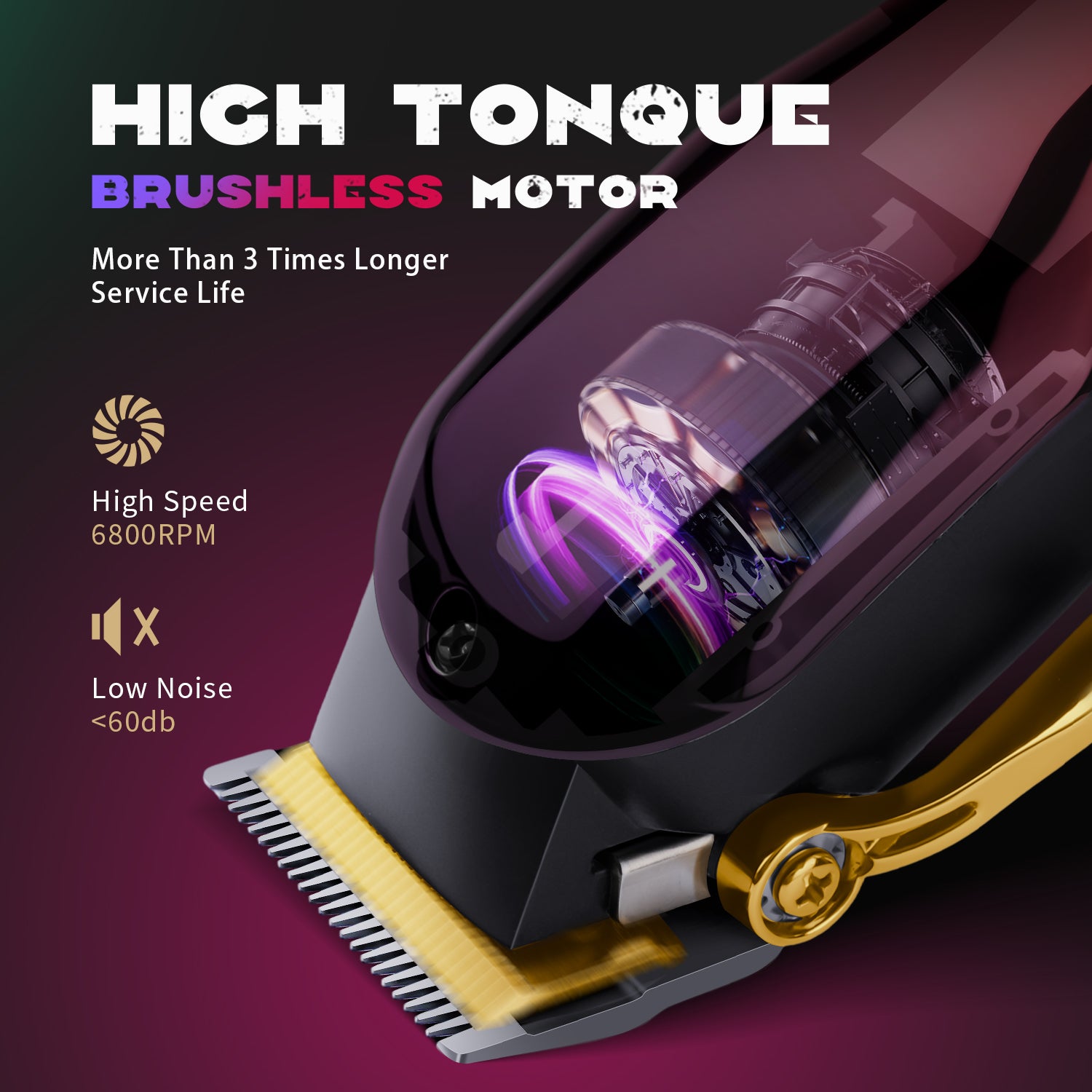 Fade clippers for smooth cuts