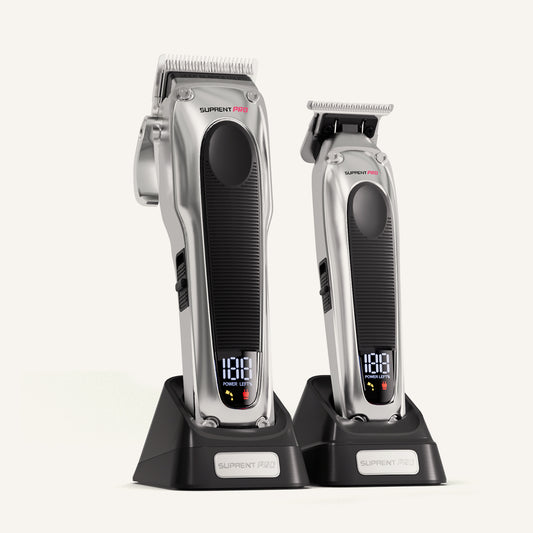 The Black Obsidian Professional Clipper and Trimmer Set - HC776SX