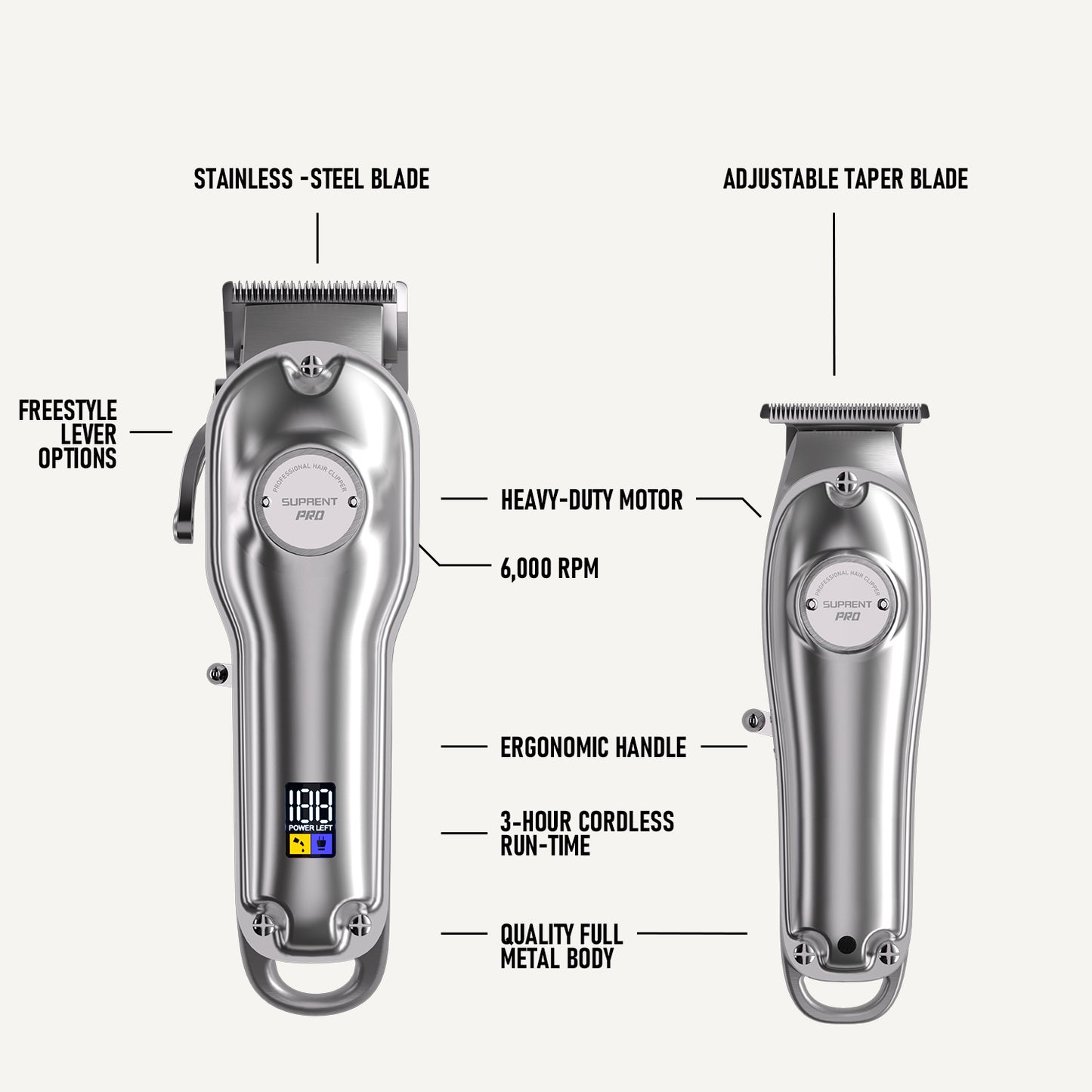 Hair trimmer for smooth cuts home haircut