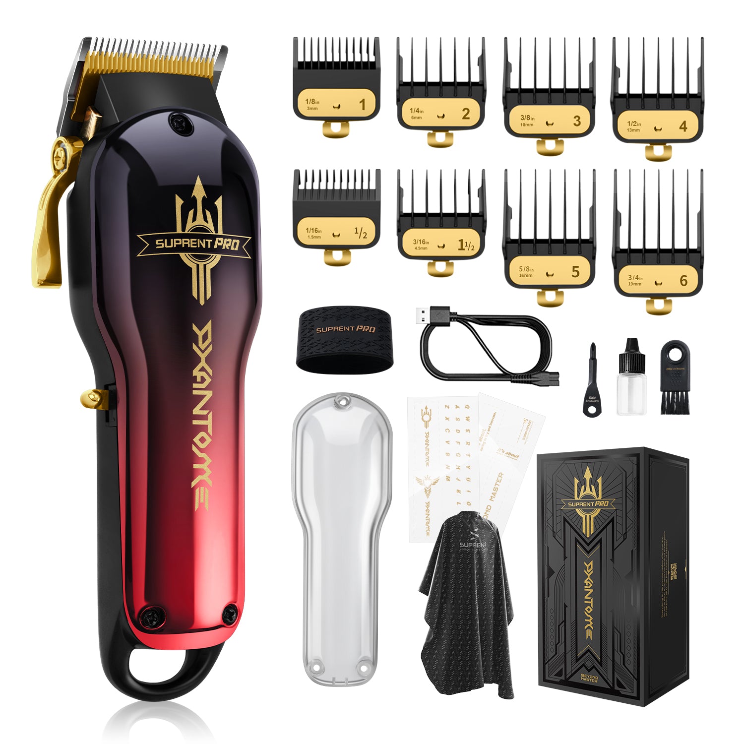 Cordless hair clippers for men's haircut styles
