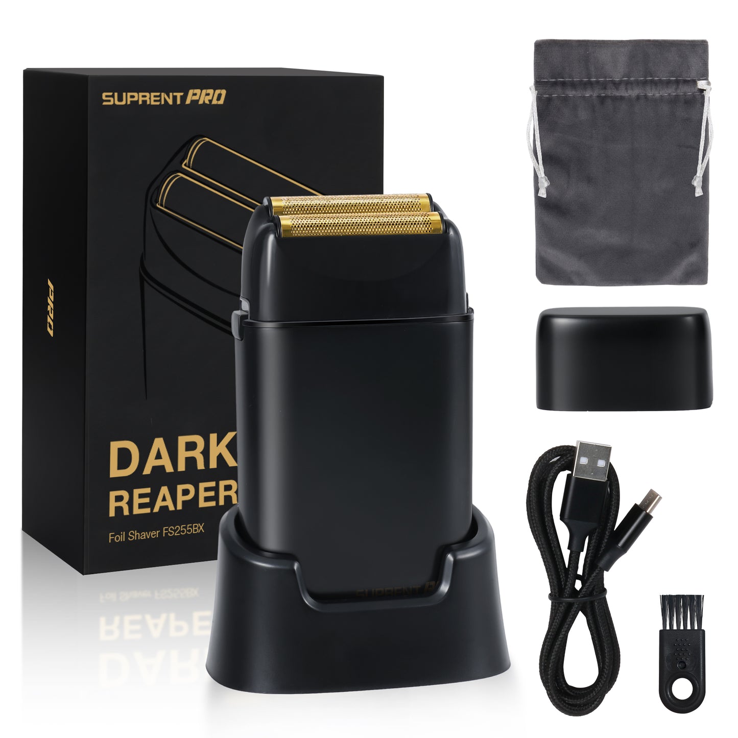 Dark Reaper Professional Double Foil Shaver FS255BX